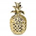 GOLDEN CERAMIC PINEAPPLE CANDLE